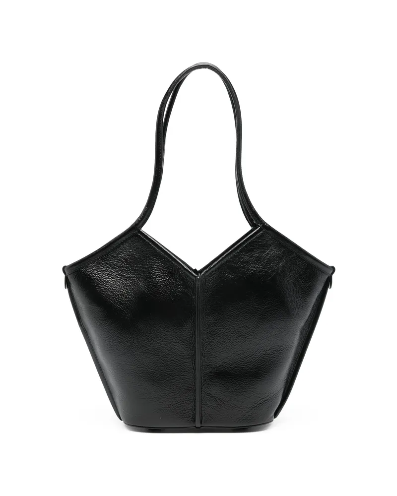 HEREU Calella Textured Shoulder Bag Black