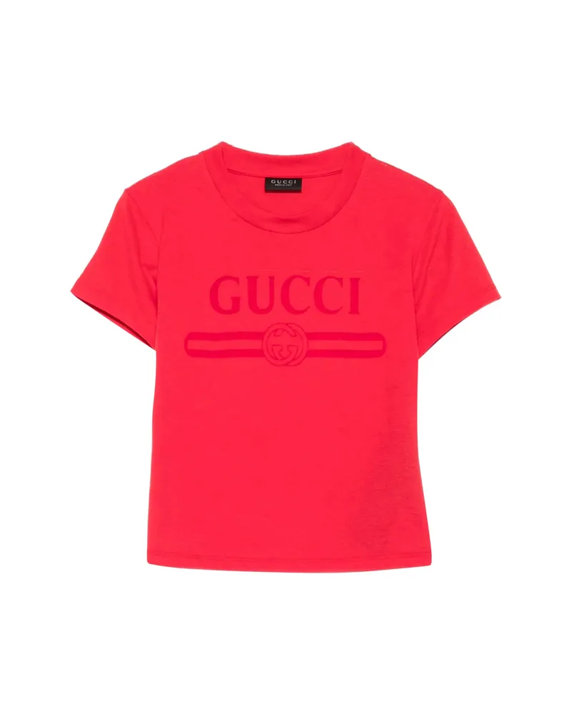 Gucci Interlocking G Logo-print T-shirt Red