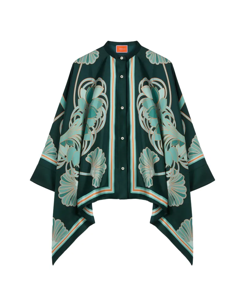 La DoubleJ Floral-print Shirt Green