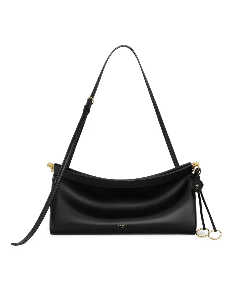 Alaïa Medium Le Click East West Shoulder Bag Black
