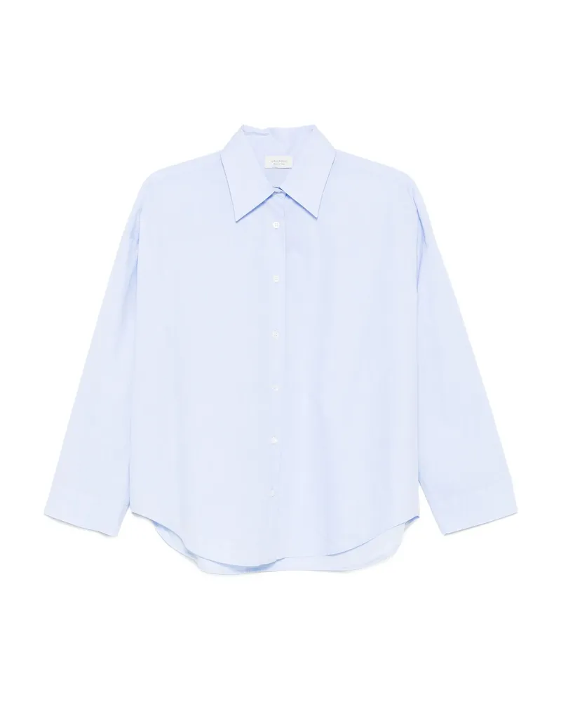 MAZZARELLI Button-down Cotton Shirt Blue