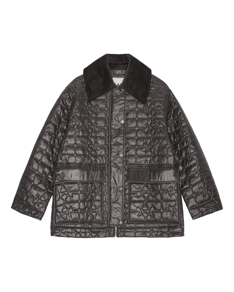Ganni Quilt Jacket Grey