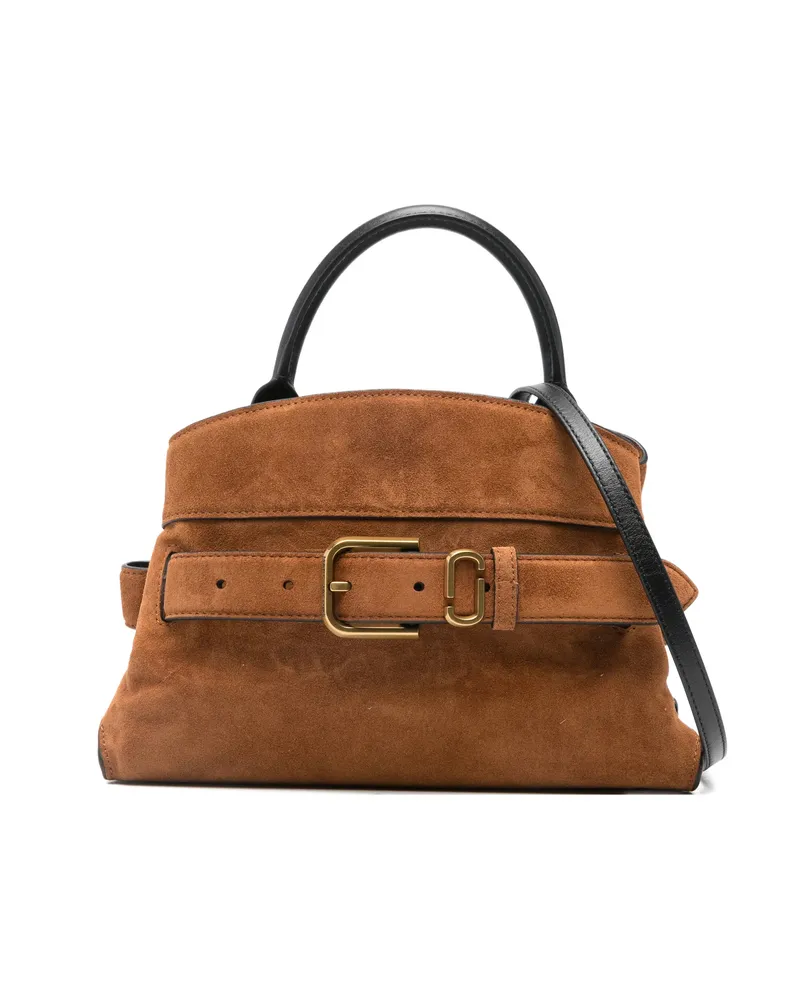Marc Jacobs Buckle-detail Leather Tote Bag Brown
