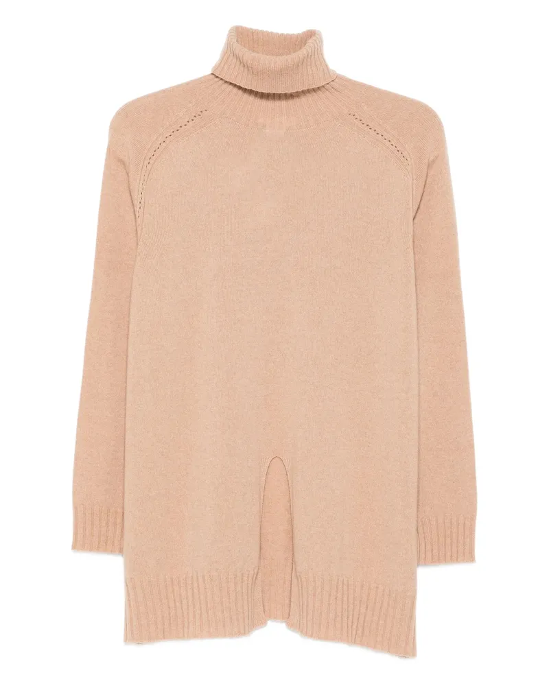 Twin-Set Long-sleeve Turtleneck Sweater Neutrals