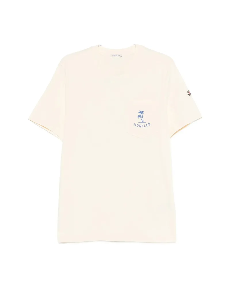 Moncler Pocket Graphic T-shirt Yellow