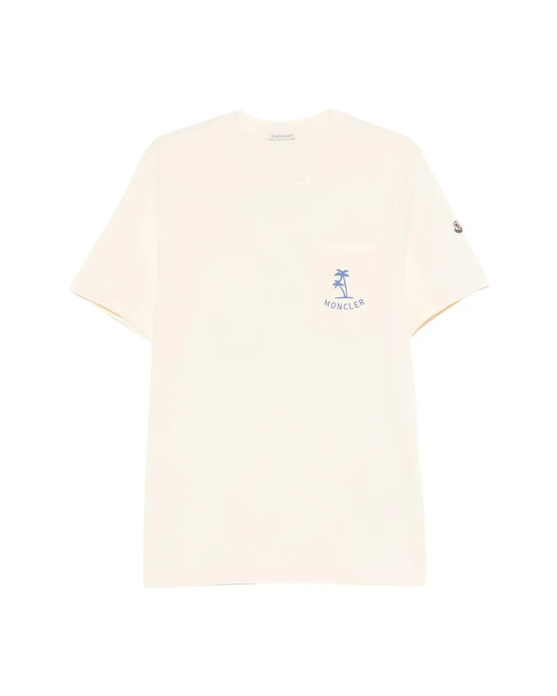 Moncler Pocket Graphic T-shirt Yellow
