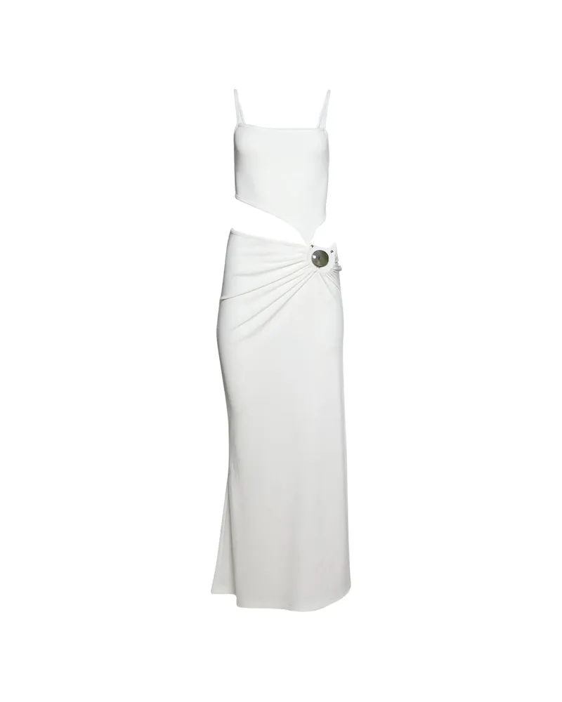 Christopher Esber Cut-out Embellished Midi Dress White