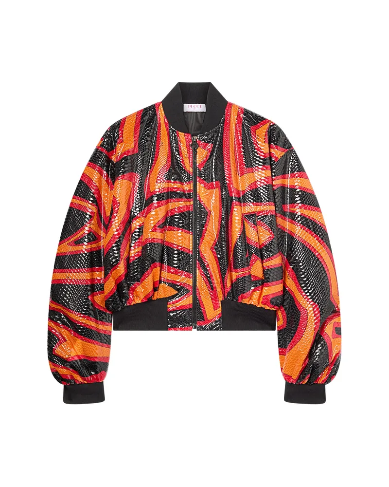 Emilio Pucci Labirinto-print Bomber Jacket Orange