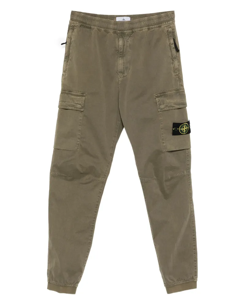 Stone Island Cargo Pocket Elasticated Trousers Green