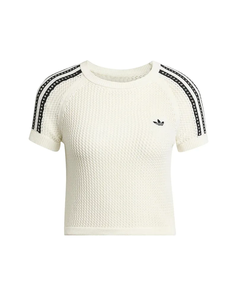 adidas Cali Crochet Logo T-shirt Neutrals