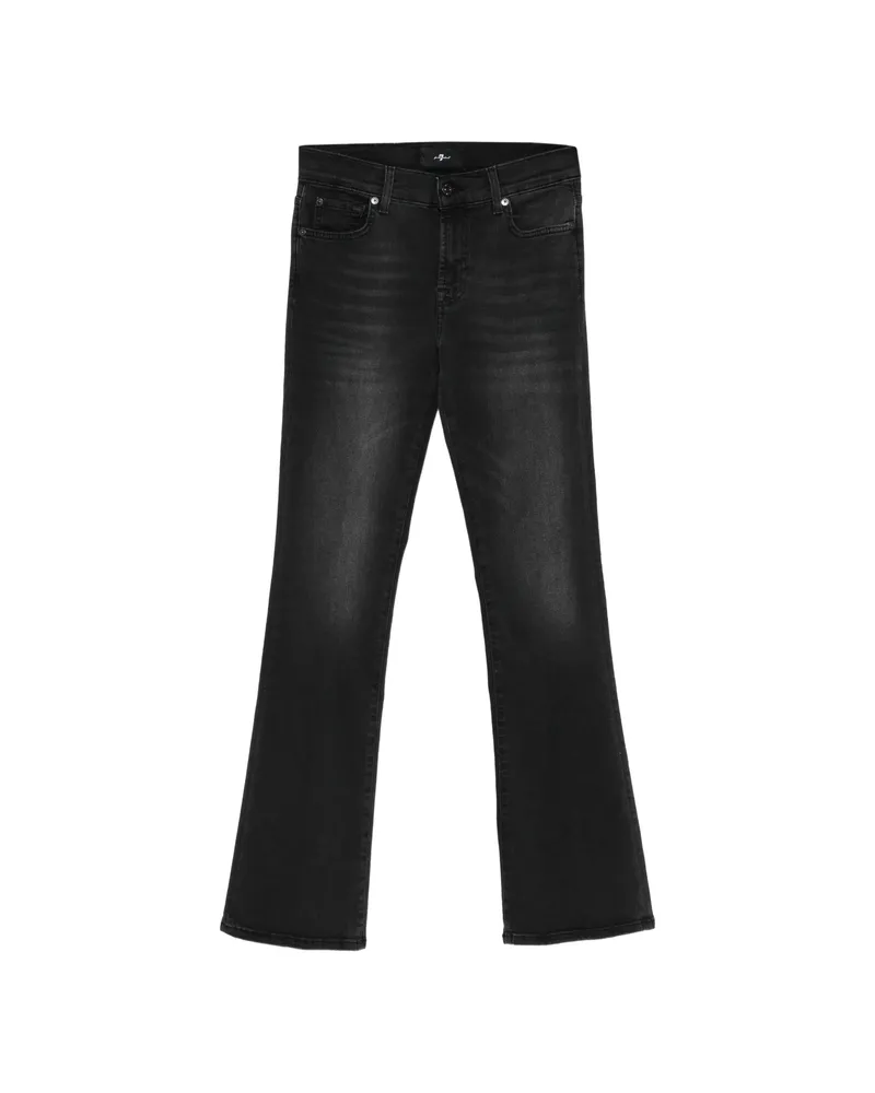 7 for all mankind Faded Flared Jeans Black