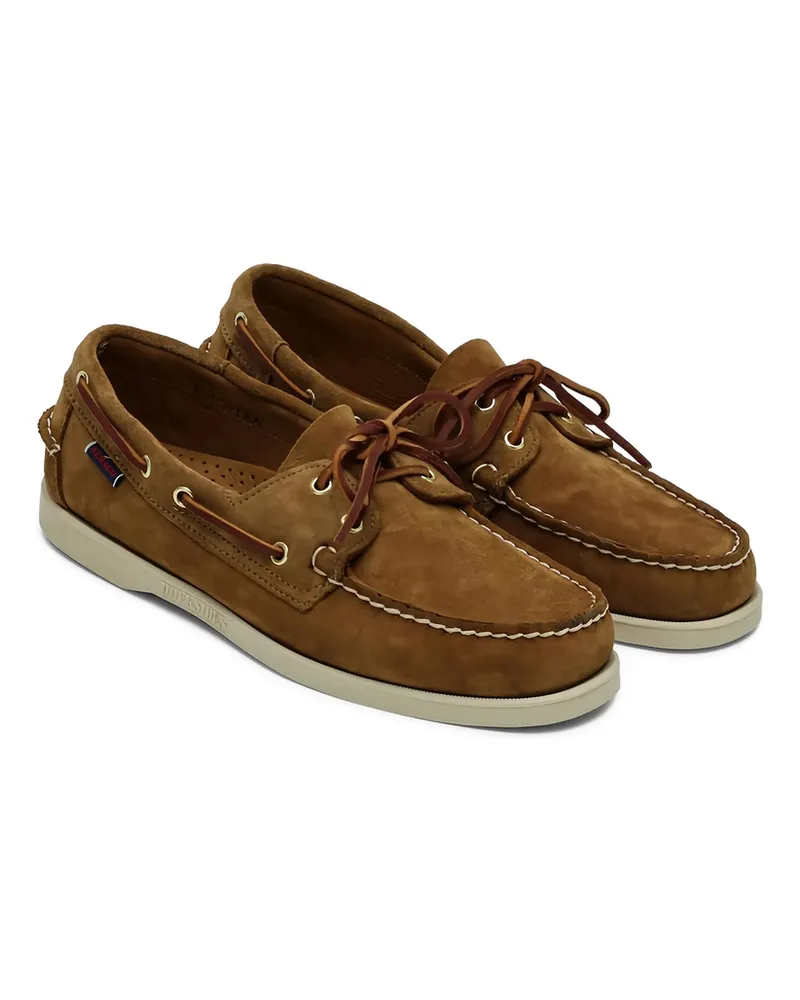 Sebago Portland Artisan Boat Shoes Brown