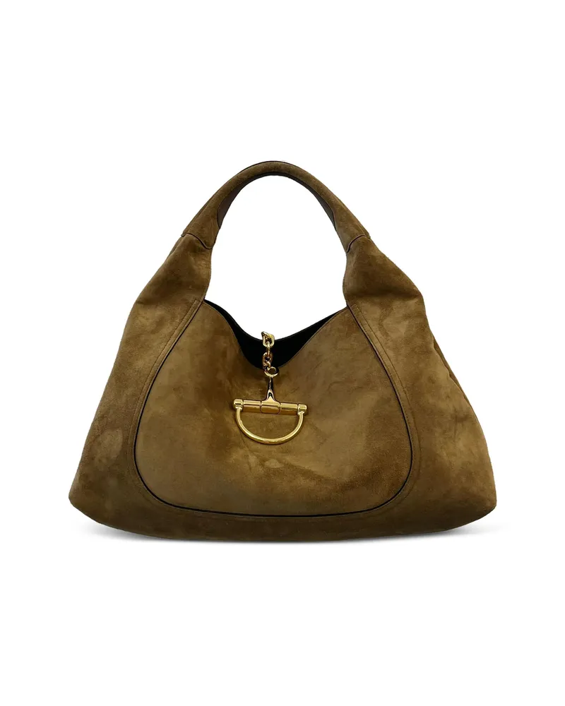 Gucci Maxi Softbit Shoulder Bag Brown