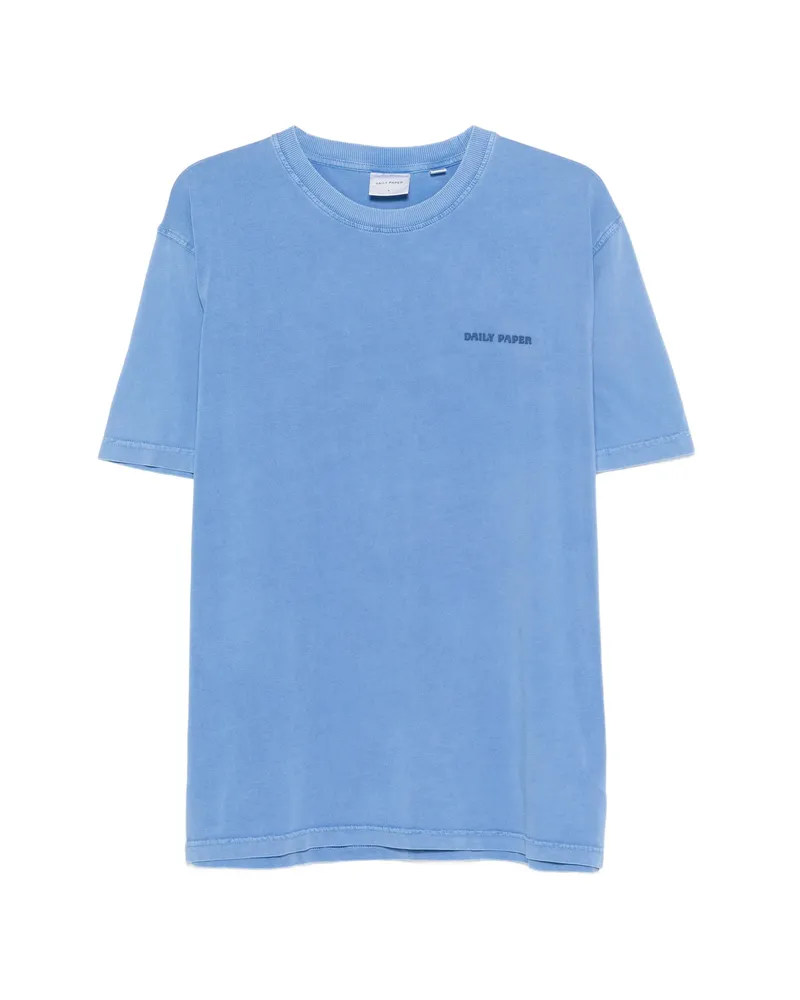Daily Paper Logo Detail T-shirt Blue