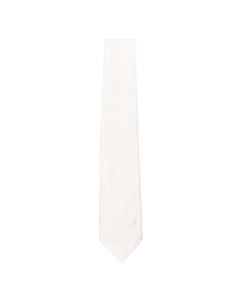 Tom Ford Textured Tie White
