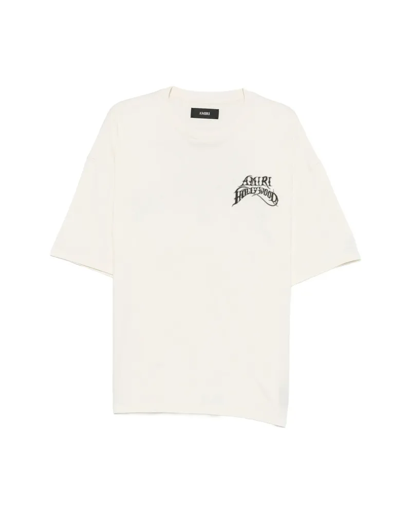 Amiri Hollywood Lightweight Jersey Skate T-shirt Neutrals
