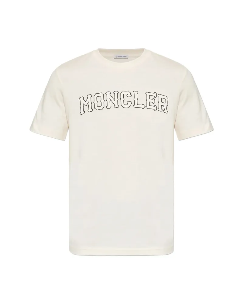 Moncler Logo-print Short-sleeve T-shirt White
