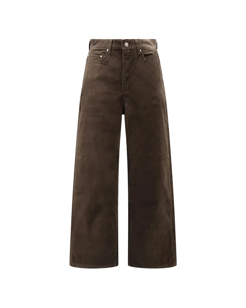 Dunst Corduroy Wide-leg Trousers Brown