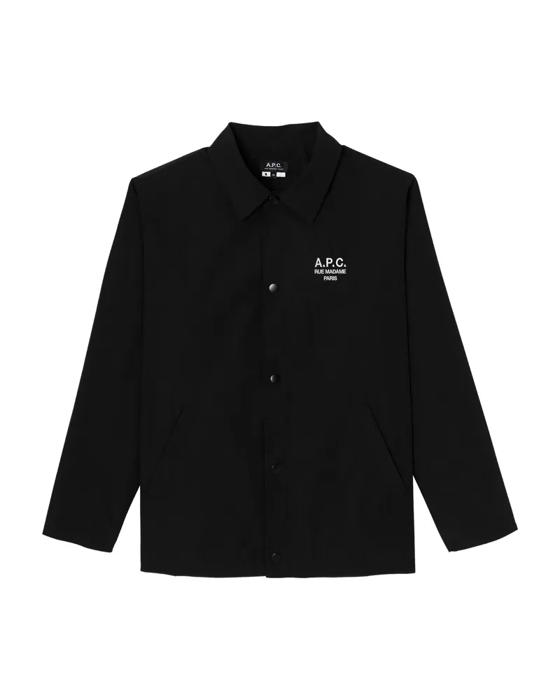 A.P.C. A. p.c. Button-fastening Shirt Jacket Black