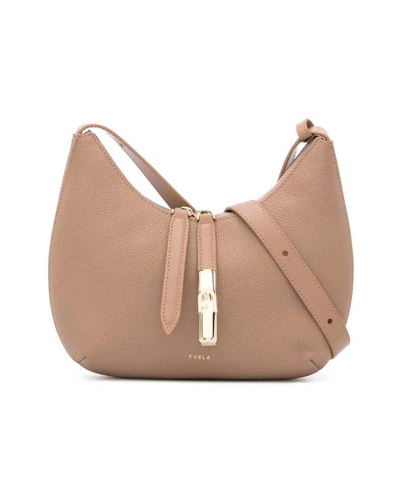 Furla Small Goccia Shoulder Bag Brown