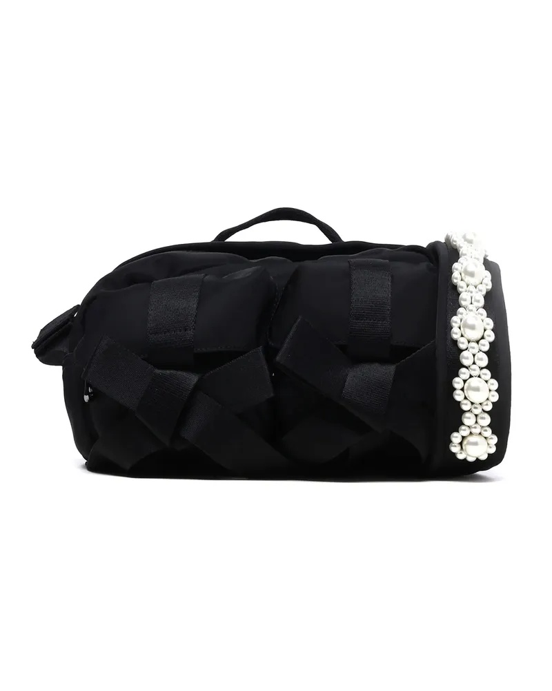 Simone Rocha Classic Bow Bow-detail Messenger Bag Black
