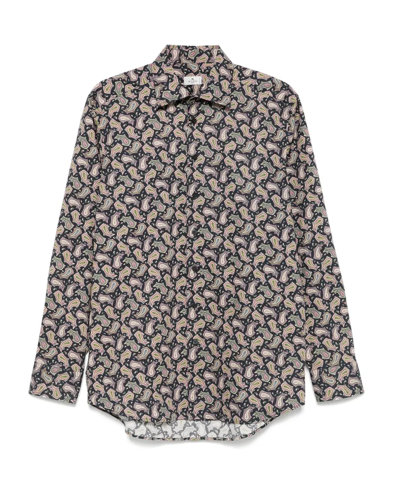 Etro Printed Shirt Blue