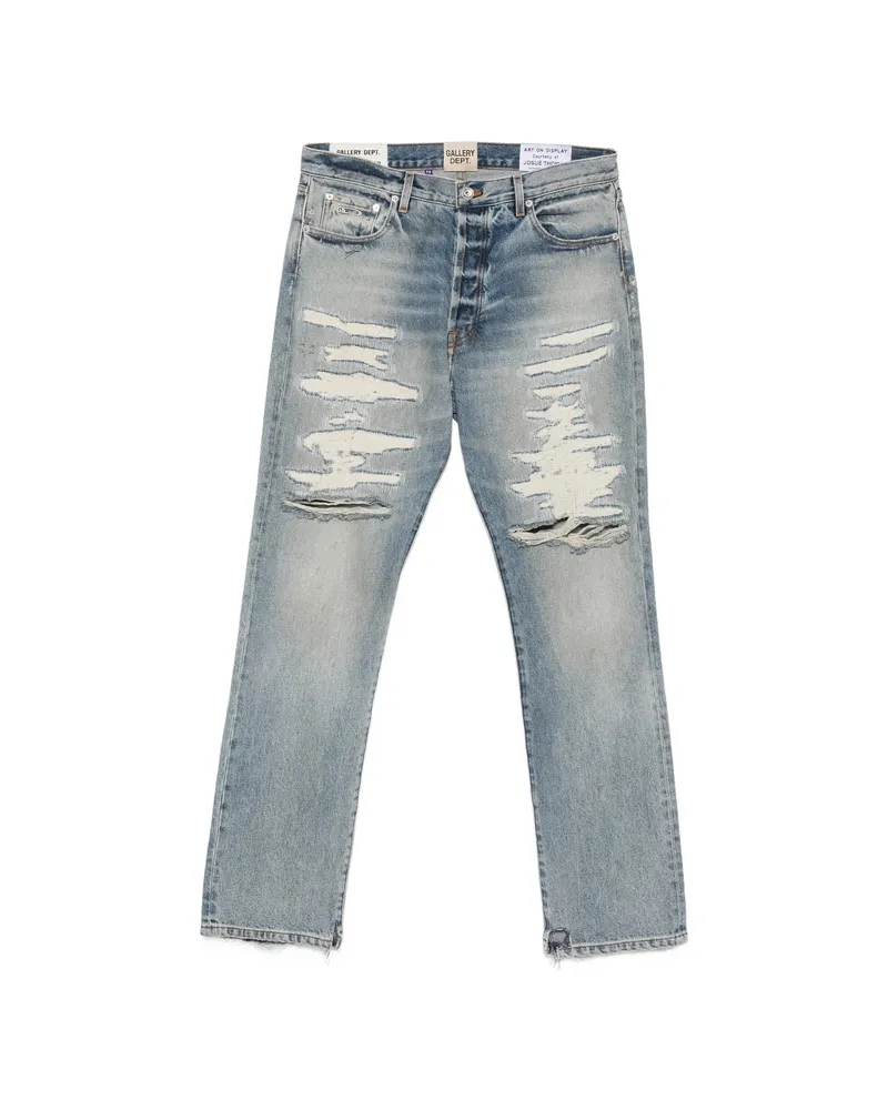 GALLERY DEPT. Belt-loop Distressed Jeans Blue