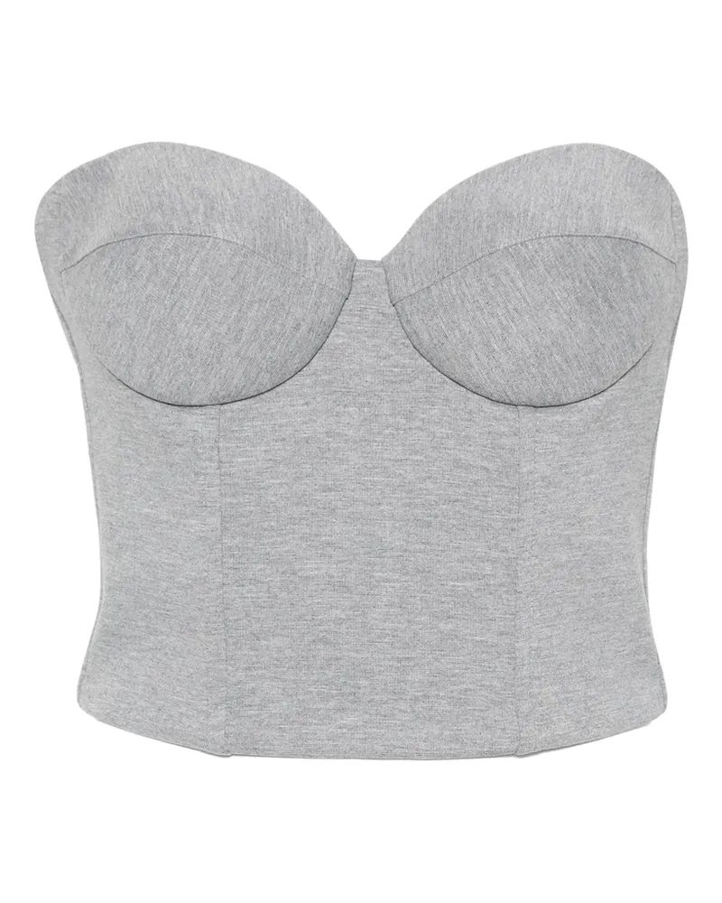 Giuseppe di Morabito Cropped Corset Grey