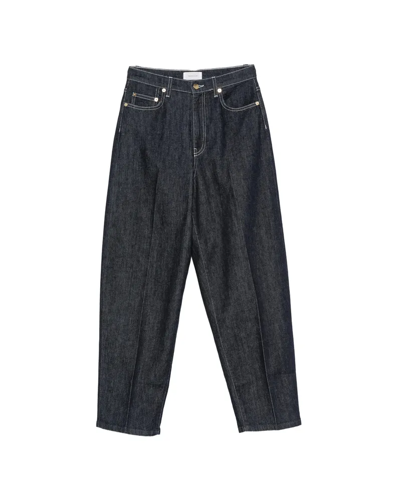 Fabiana Filippi Contrast-stitch Jeans Blue
