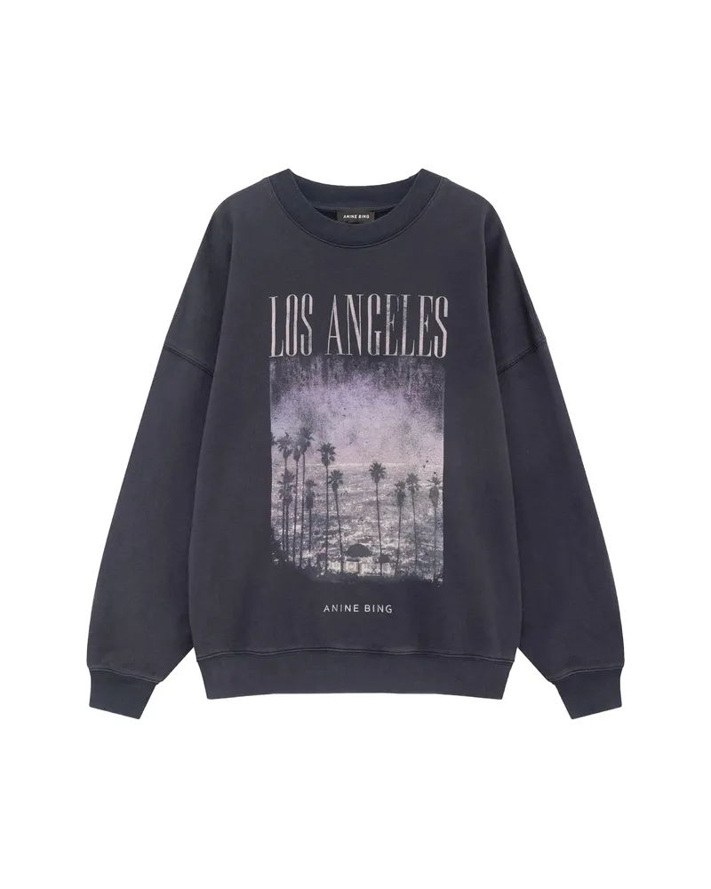 Anine Bing Miles Sweatshirt Los Angeles - Black Black