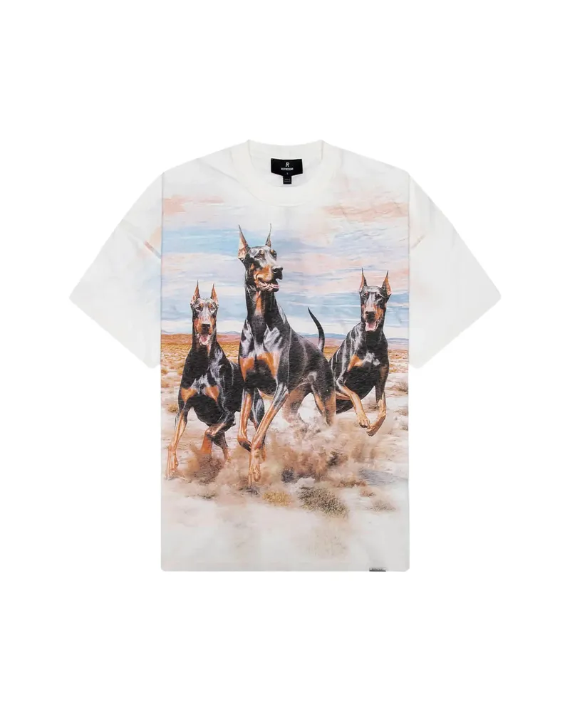 REPRESENT Dobermans-print T-shirt Neutrals