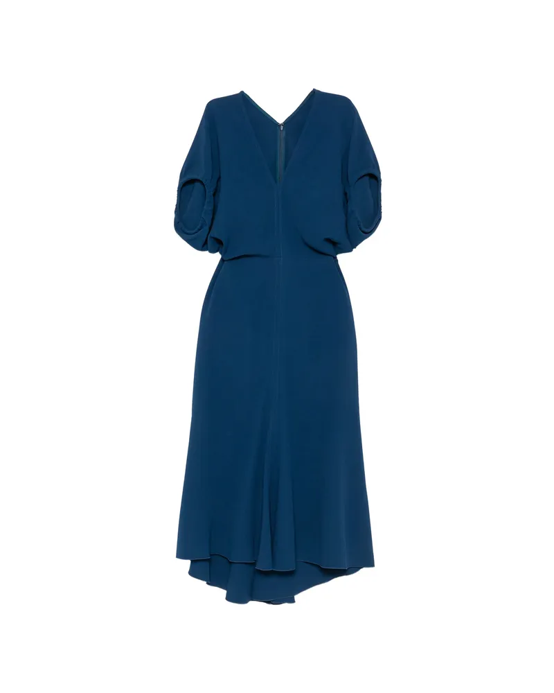 Victoria Beckham Edith Midi Dress Blue