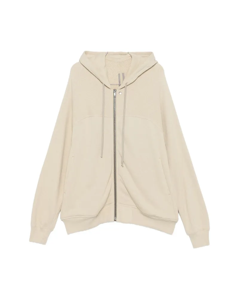 Rick Owens Zip-up Hoodie Neutrals