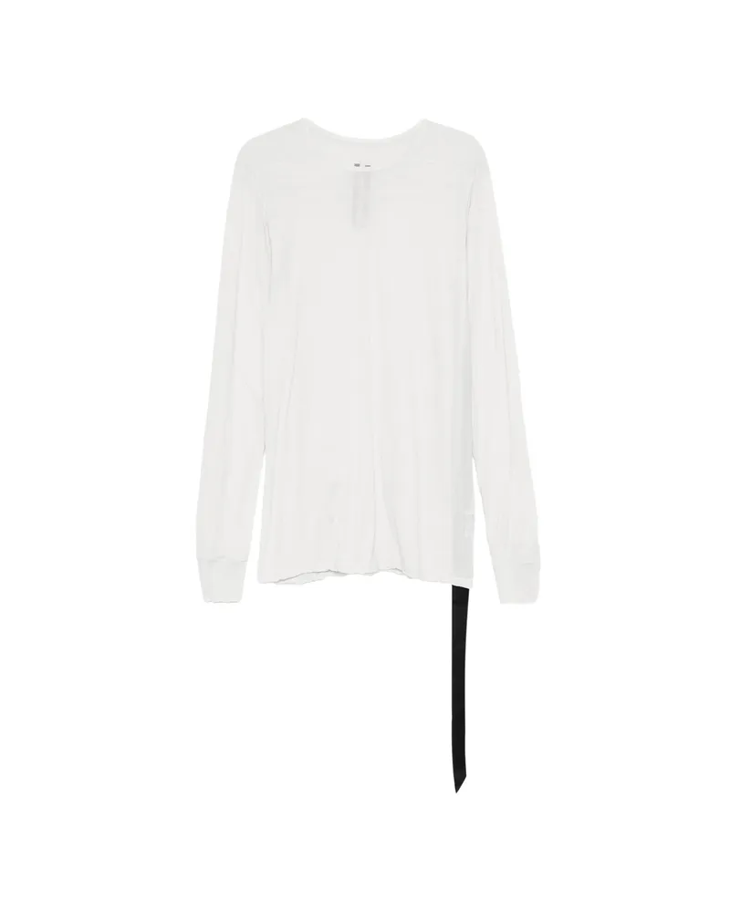 DRKSHDW by Rick Owens Long-sleeved Ribbon T-shirt White
