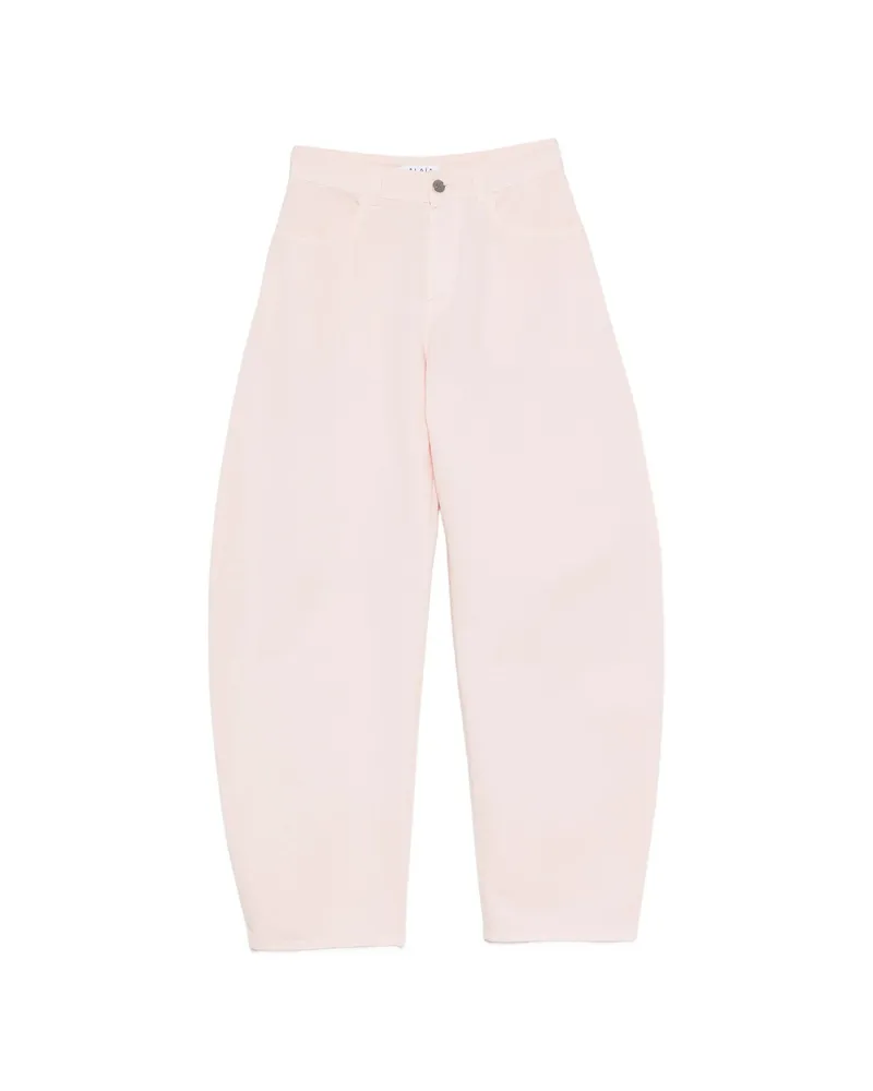 Alaïa Curved-leg Jeans Pink