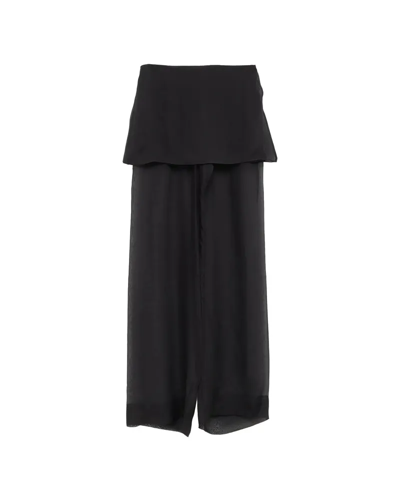 Paloma Wool No 2018 Silk Archive Layered Trousers Black