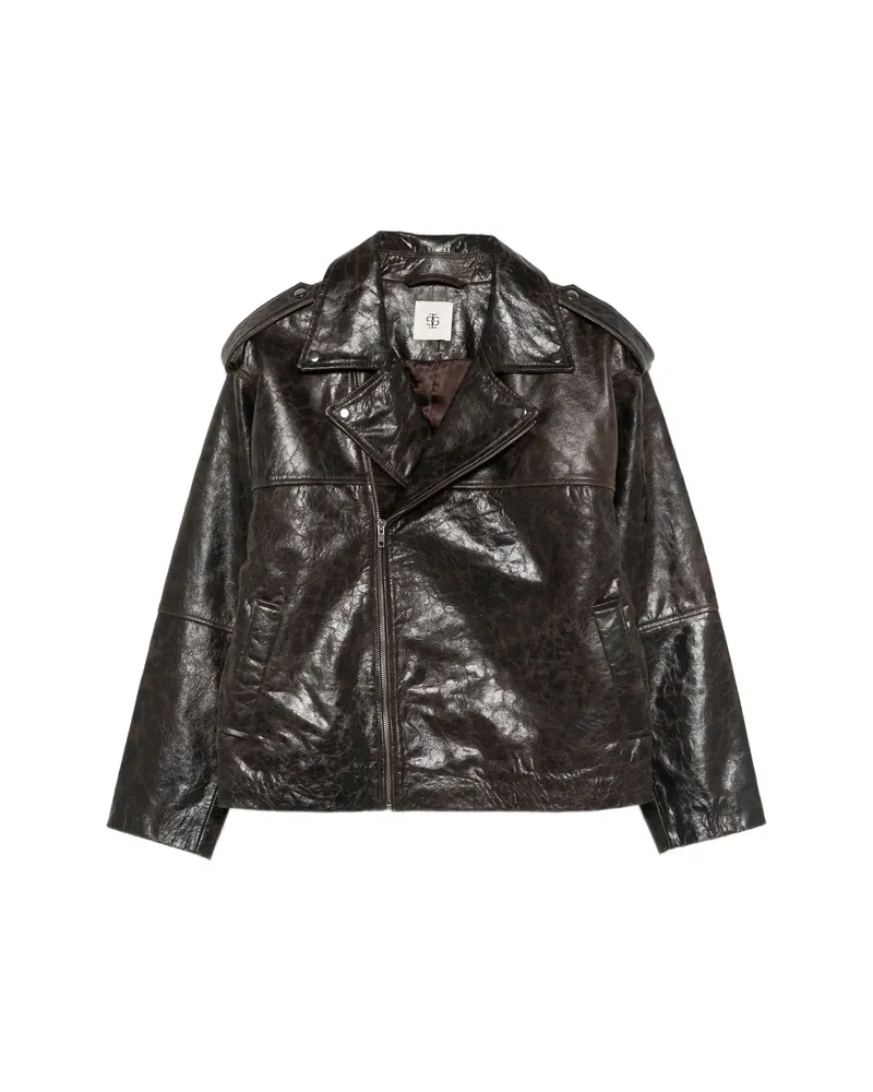 The Garment Margo Epaulettes Zip Jacket Brown