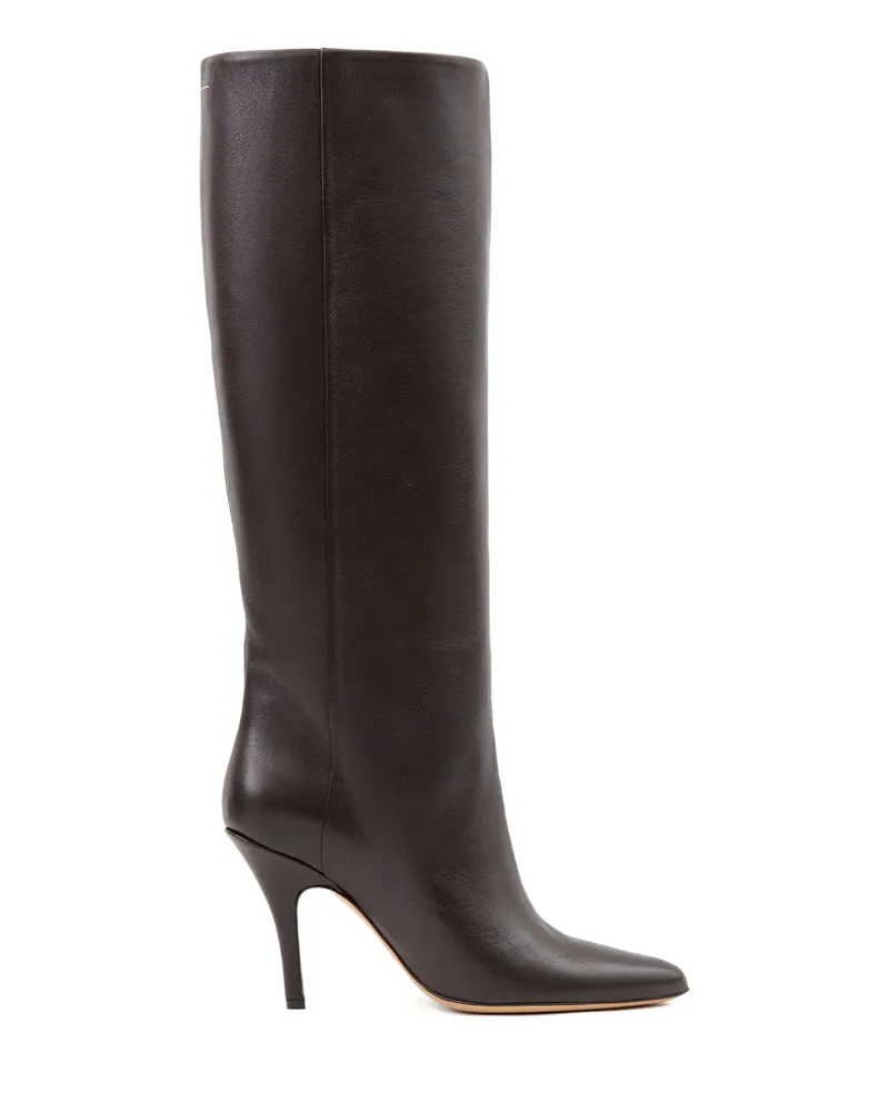 Maison Margiela Knee-high Heeled Boots Brown