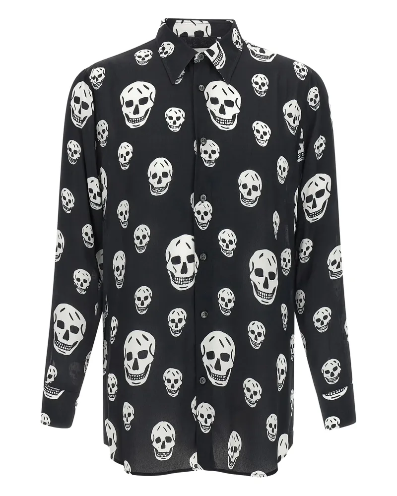 Alexander McQueen Skull-print Shirt Black