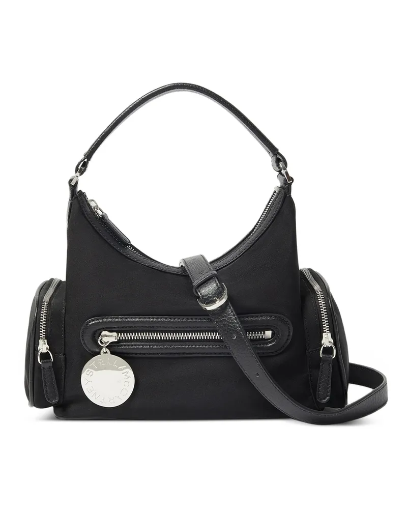 Stella McCartney Zip Pocket Shoulder Bag Black