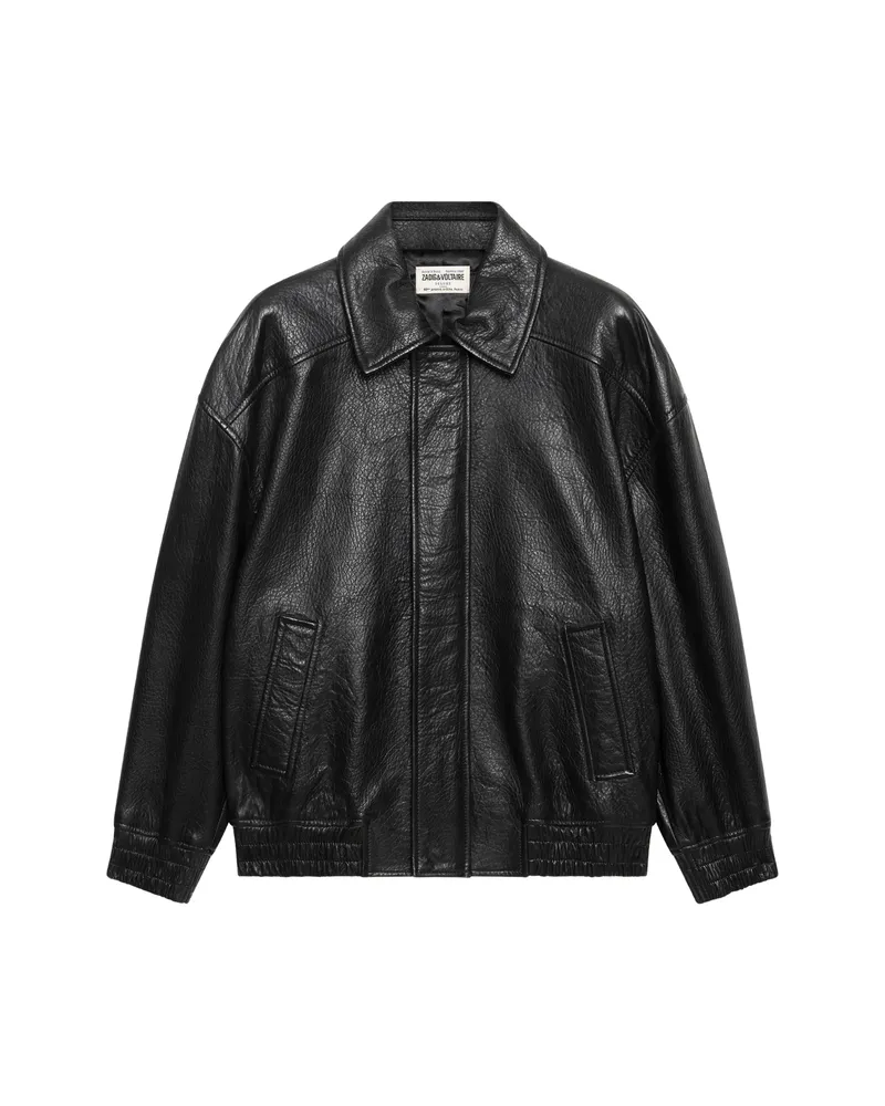 Zadig & Voltaire Loriand Leather Jacket Black