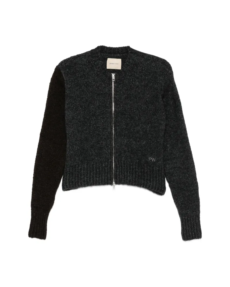 Paloma Wool Jane Zip-up Knitted Cardigan Grey