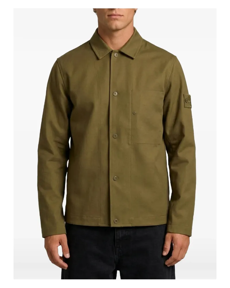 Stone Island Military Green Ghost Overshirt Green