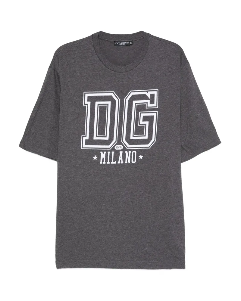 Dolce & Gabbana Logo-print T-shirt Grey