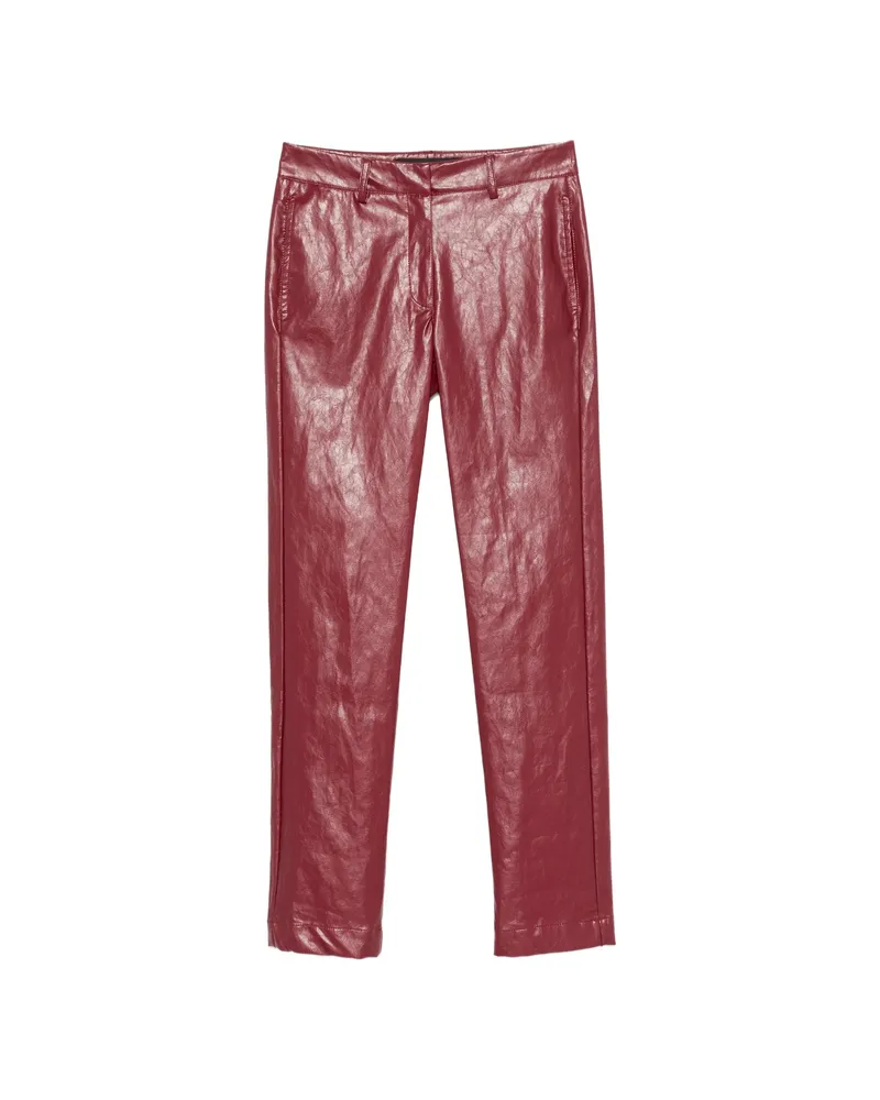 Federica Tosi Belt-loop Pocket Trousers Red