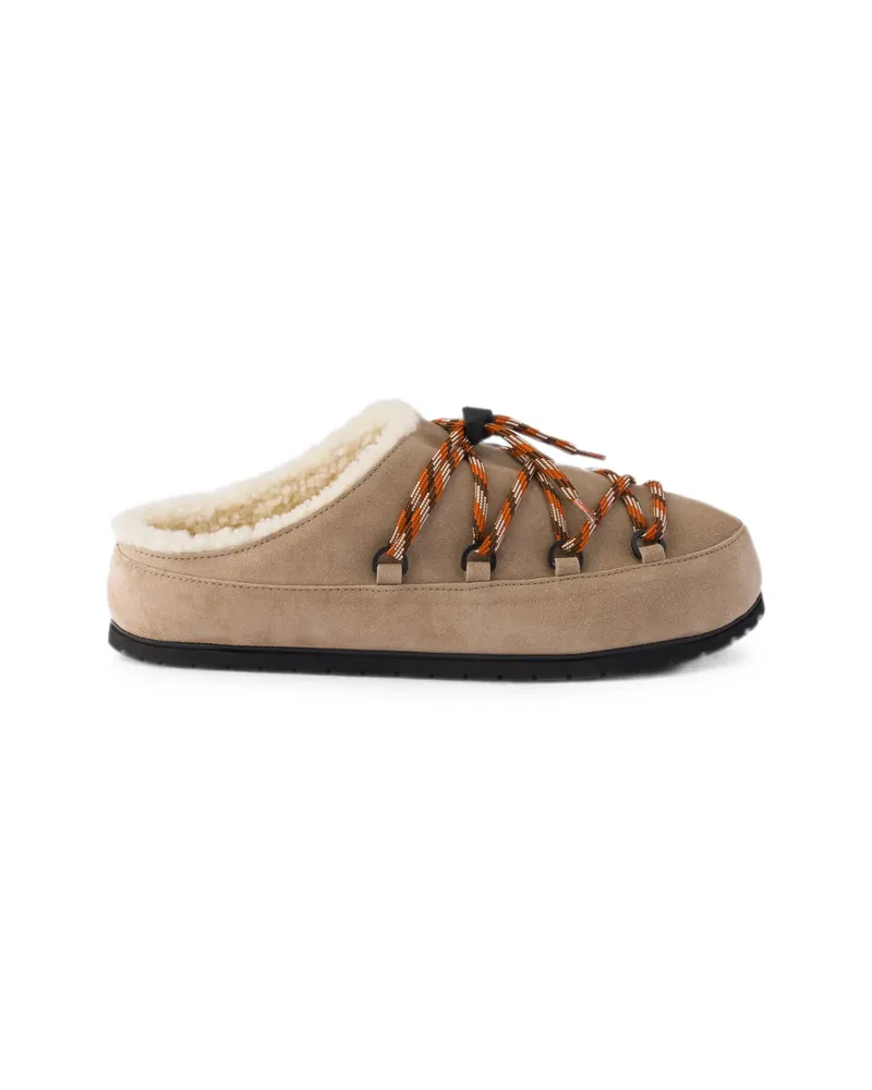 Prada Suede Mules Neutrals
