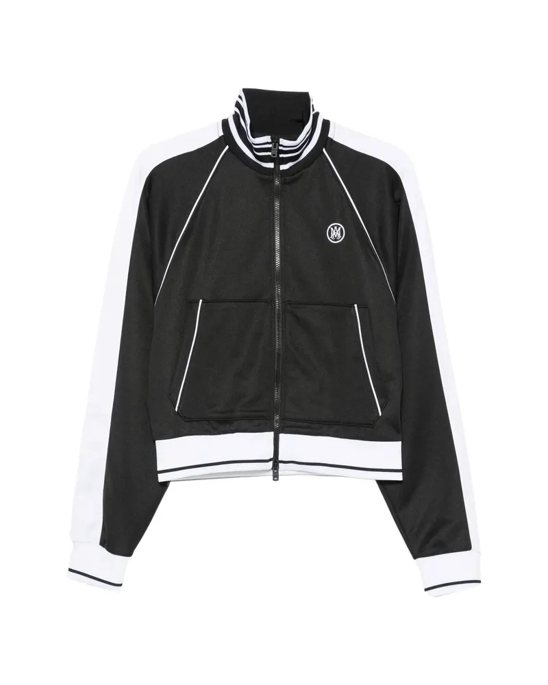 Amiri Logo-embroidered Zip-up Sweatshirt Black