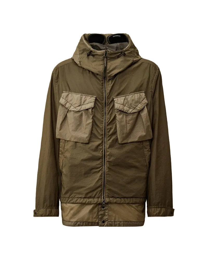 C.P. Company C. p. Company Chest-pocket Hooded Jacket Green