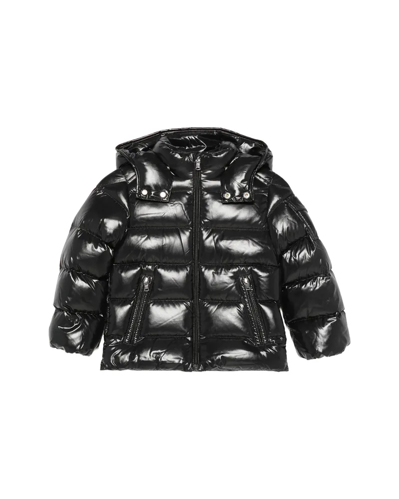 Moncler Maya Hooded Short Down Jacket Black