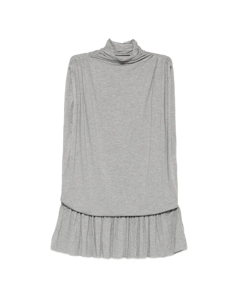 GIMAGUAS Ruched Sleeveless Mini Dress Grey